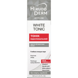 Тонік для обличчя HIRUDO DERM (Гірудо дерм) White Line White Tonic (Вайт лайн) відбілюючий 180 мл