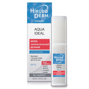 Крем для лица HIRUDO DERM (Гирудо дерм) Extra Dry Aqua Ideal (Экстра драй аква идеал) дневной увлажняющий 50 мл