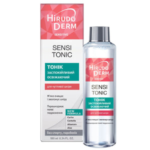 Тонік для обличчя HIRUDO DERM (Гірудо дерм) Sensitive Sensi Tonic (Сенситив Сенсі Тонік) освіжаючий і заспокійливий 180 мл