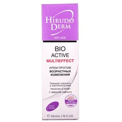 Крем для обличчя HIRUDO DERM (Гірудо дерм) Anti Age Bio-active multieffect (Анті Ейдж Біо-актив мультіефект) проти вікових змін 50 мл