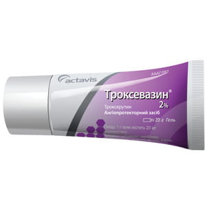 Троксевазин гель 2% туба 20г