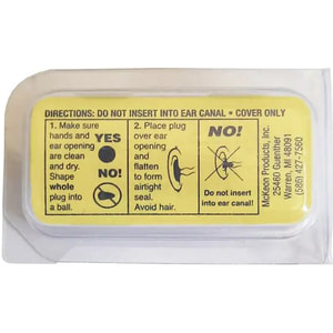 Беруші Вкладки вушні силіконові Pillow Soft білі 1 пара