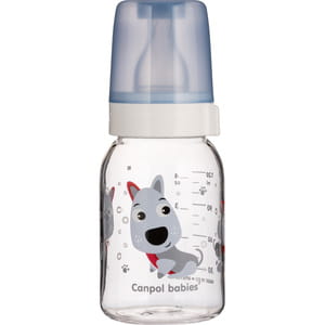 Бутылочка для кормления CANPOL (Канпол) артикул 11/851 с рисунком Веселые зверята 120 мл