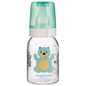 Бутылочка для кормления CANPOL (Канпол) артикул 11/851 с рисунком Веселые зверята 120 мл