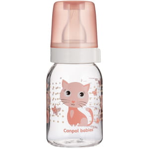 Бутылочка для кормления CANPOL (Канпол) артикул 11/851 с рисунком Веселые зверята 120 мл