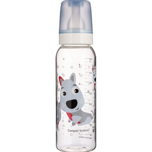 Бутылочка для кормления CANPOL (Канпол) артикул 11/841 с рисунком Веселые зверята 250 мл