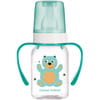 Бутылочка для кормления CANPOL (Канпол) артикул 11/823 с рисунком  и ручкой Цветная ферма 120 мл
