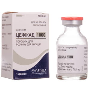 Цефікад пор. д/р-ну д/ін. 1000мг фл. №1