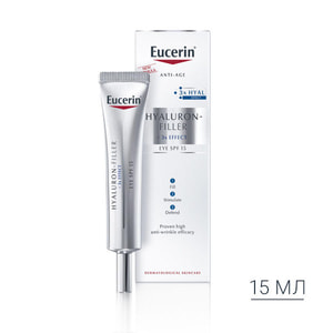 Крем для кожи вокруг глаз EUCERIN (Юцерин) Hyaluron Filler (Гиалурон филлер) против морщин SPF15 15 мл