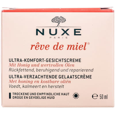 Крем для лица NUXE (Нюкс) Медовая мечта Ультра комфорт дневной для сухой и чувствительной кожи 50 мл