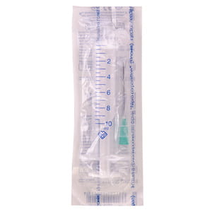 Шприц 10 мл инъекционный одноразовый с одной иглой двухкомпонентный Гемопласт 1 шт