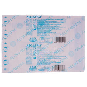 Пластырь медицинский Леодерм эластичный на нетканной основе для фиксации канюль, катетеров размер 8 см х 6 см 1 шт