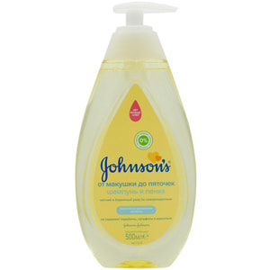 Пінка-шампунь дитяча JOHNSON'S BABY (Джонсон Бебі) для миття та купання Від верхівки до п'яточок 500 мл NEW