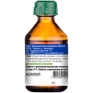 Мяты перечной настойка фл. 25мл