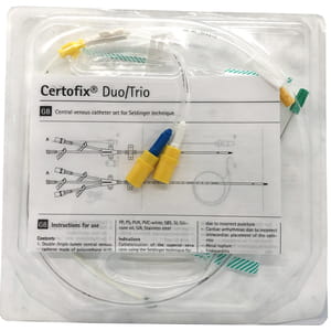 Набор для катетеризации центральных вен (набор по Сельдингеру) Certofix Trio (Цертофикс Трио) 720 трёхканальный взрослый катетер 16G/18G/18G 1 шт