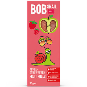 Конфеты детские натуральные Bob Snail (Боб Снеил) Улитка Боб яблочно-клубничные 30 г