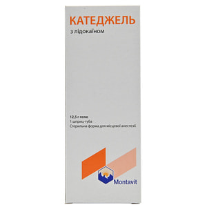 Катеджель с лидокаином гель шприц-туба 12,5г