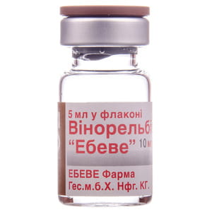 Винорельбин Эбеве конц. д/р-ра д/инф. 10мг/мл фл. 5мл №1