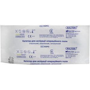 Катетер для аспирации операционного поля стерильный апирогенный нетоксический размер 27F KOPO OB 200