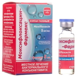 Моксифлоксацин-Фармекс кап. глаз. 5мг/мл фл. 5мл