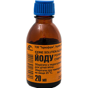 Йода р-р спирт. 5% фл.-капельн. 20мл
