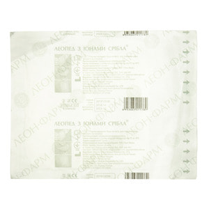 Пластырь хирургический Леопед стерильный нетканый с ионами серебра размер 9 см х 10 см 1 шт