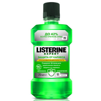 Ополаскиватель для полости рта LISTERINE (Листерин) Защита от кариеса 250 мл