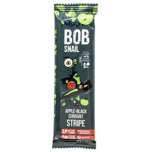 Конфеты детские натуральные Bob Snail (Боб Снеил) Улитка Боб страйпсы яблочно-смородиновые 14 г