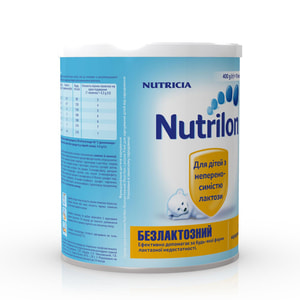Суміш суха дитяча Нутриція NUTRILON (Нутрилон) Безлактозний для дітей непереносимістю лактози з народження 400 г