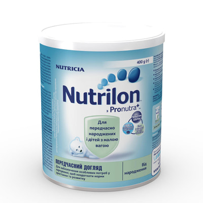 Специальное питание детское Нутриция NUTRILON (Нутрилон) Передчасний догляд смесь молочная для недоношенных детей 400 г