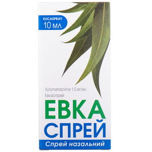 Эвкаспрей спрей назал. 1мг/мл конт. 10мл