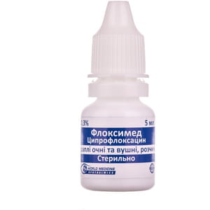 Флоксимед кап. глаз./ушн. 0.3% фл. 5мл