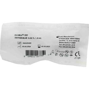 Краска для переднього отдела глаза трипановый синий OCUBLU-TRY 0,6% 0,6мг 1мл FER-MRY-R8