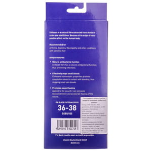 Шкарпетки ортопедичні (діабетичні) DIAWIN (Діавін) Chitosan з хітозану для людей з діабетом розмір S (36-38) колір black чорний 1 пара