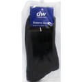 Носки ортопедические (диабетические) DIAWIN (Диавин) Cotton с хлопка для людей с диабетом размер S (36-38) цвет черный 1 пара