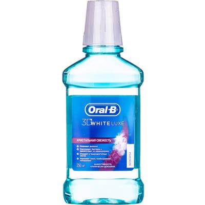 Ополаскиватель для полости рта ORAL-B (Орал-би) 3D White Luxe (Вайт Люкс) Кристальная свежесть 250 мл