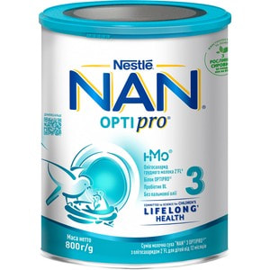 Смесь молочная детская NESTLE (Нестле) Нан 3 Premium Optipro (Премиум Оптипро) с 12 месяцев 800 г