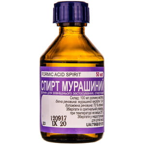 Спирт муравьиный р-р д/наруж. прим. спирт. фл. 50мл