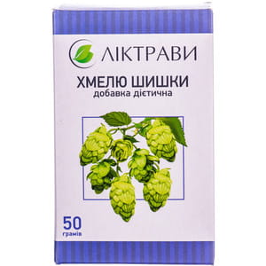 Шишки хмелю дієтична добавка з заспокійливою дією 50 г Ліктрави