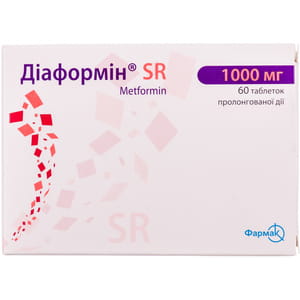 Диаформин SR табл. 1000мг №60