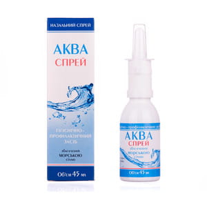 Спрей назальный Аква спрей 0,9% 45 мл