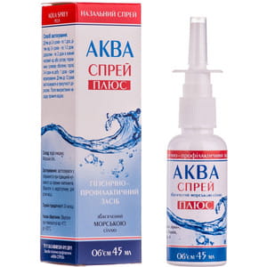 Спрей назальный Аква Спрей плюс 3% 45 мл