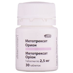 Метотрексат Оріон табл. 2.5 мг №30