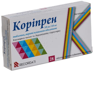 Корипрен табл. п/о 10мг/10мг №28