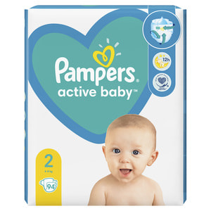 Підгузки для дітей PAMPERS (Памперс) 2 від 4 до 8 кг упаковка 94 шт