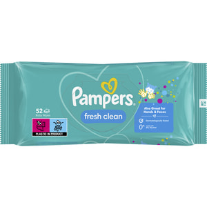 Салфетки влажные детские PAMPERS (Памперс) Baby Fresh Clean (Бэби фреш клин) упаковка 52 шт