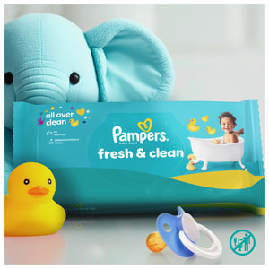 Серветки вологі дитячі PAMPERS (Памперс) Baby Fresh Clean (Бебі фреш клін) 80 шт