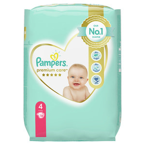 Подгузники для детей PAMPERS Premium Care (Памперс Премиум) Maxi (Макси) 4 от 9 до 14 кг 18 шт