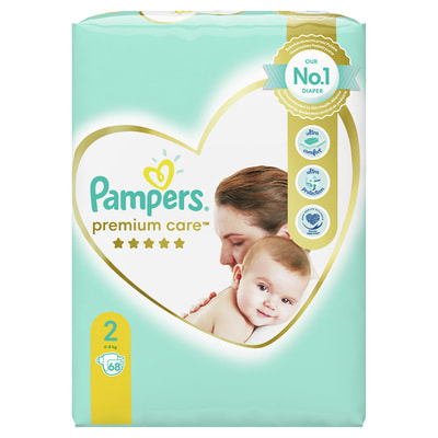 Підгузки для дітей PAMPERS Premium Care (Памперс Преміум) Mini (міні) 2 від 4 до 8 кг 68 шт