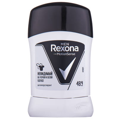 Дезодорант-антиперспирант для мужчин REXONA  (Рексона) Невидимый на черном и белом стик 50 мл